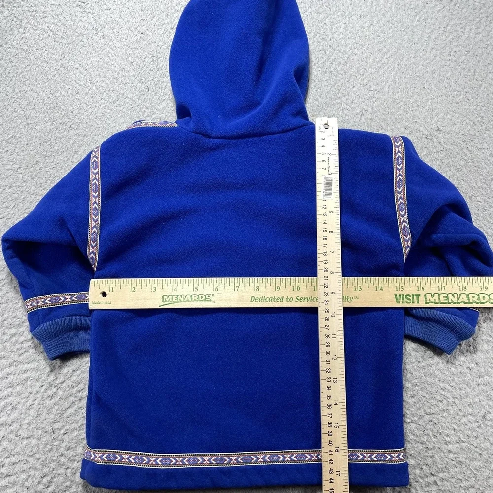 Wintergreen Northern Wear Jacket Kids 3T Blue Fleece Hooded Full Zip Polartec